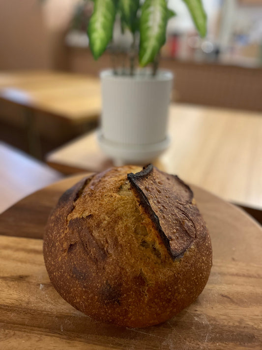 Honey Roasted Sweet Potato Sourdough Loaf